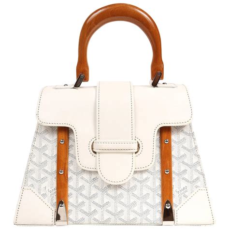 white goyard purse wood handle|The Timeless Goyard Saigon bag — Classic Designer Handbags.